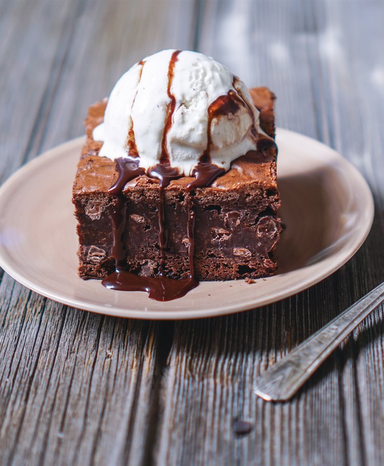 Brownie with Ice cream